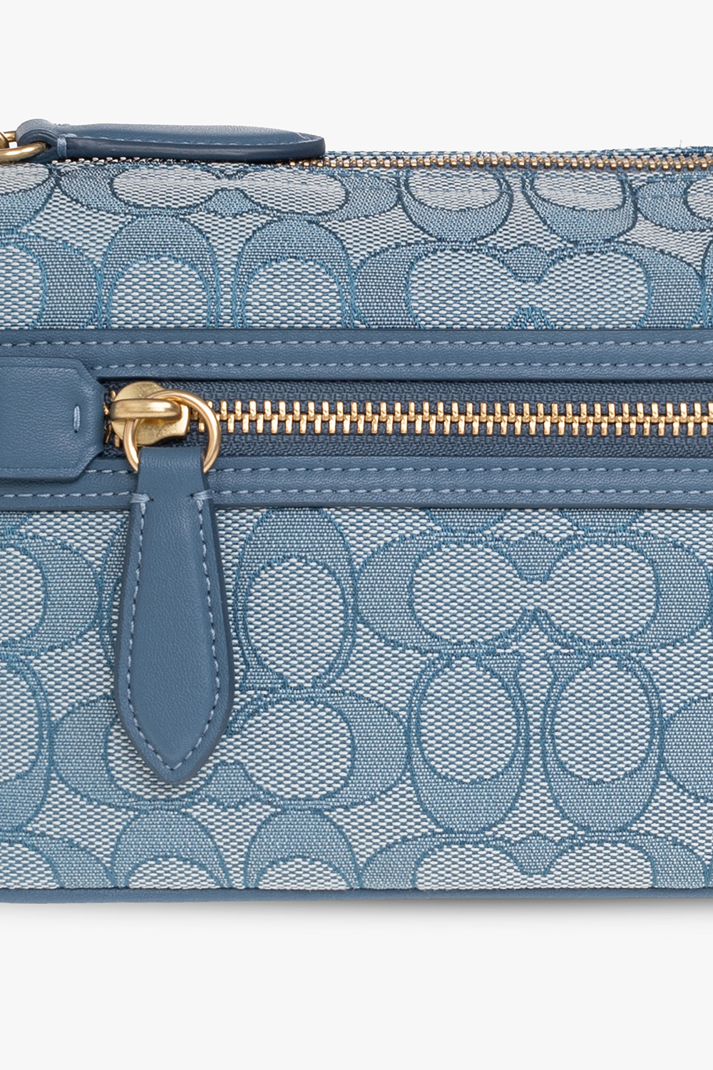 Coach Signature Demi Leather Pouch Blue